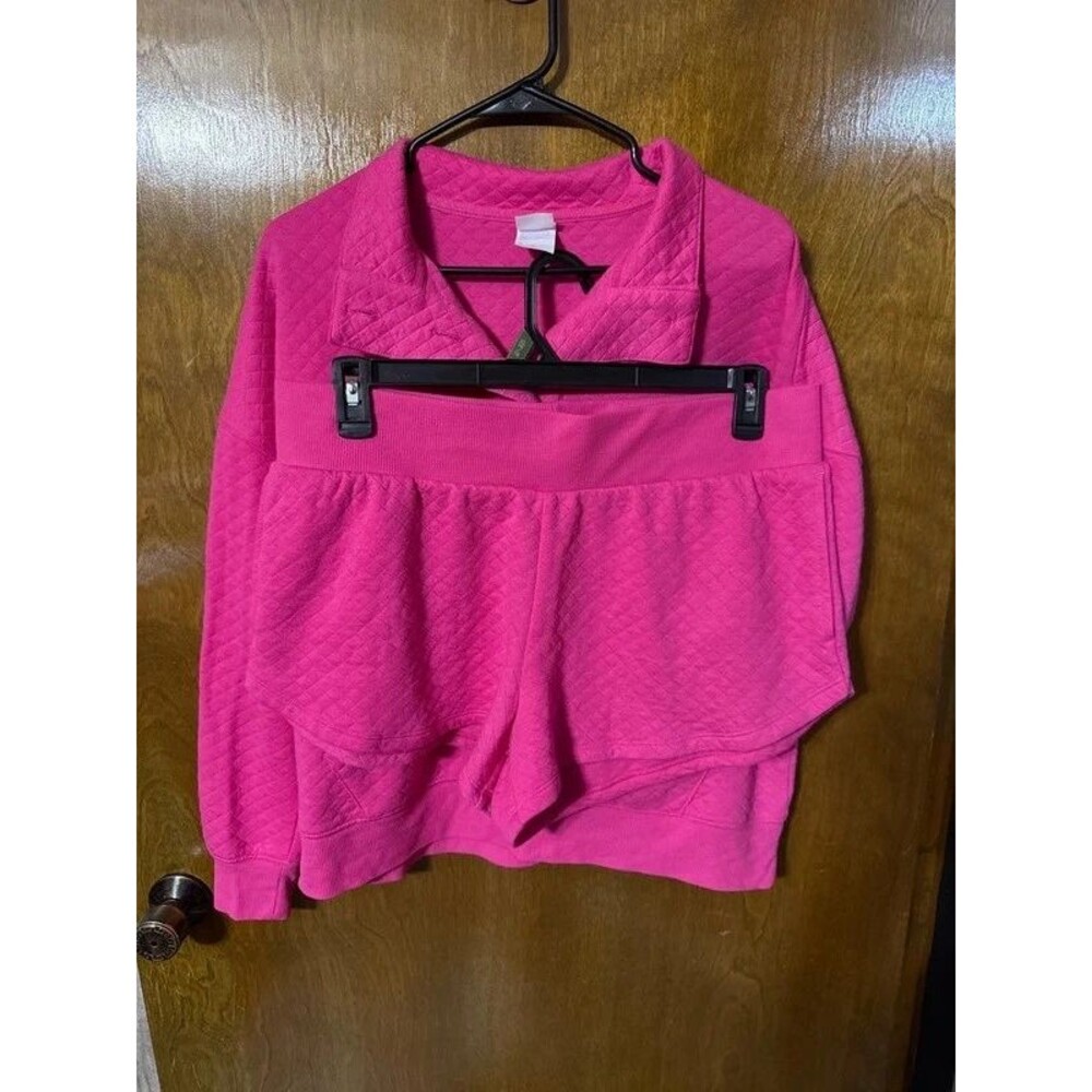 Cozy Pink Quilted Women's Set L